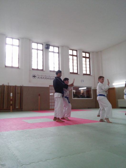 Die Größeren beim Training
